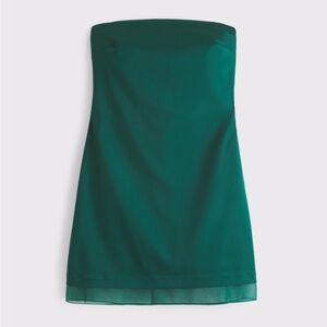 A&F Scarlett Strapless Satin Sculpt Skort Small